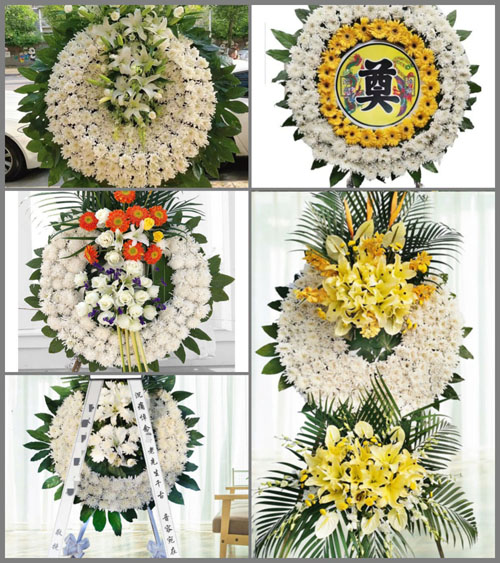 山东青岛莱西市南墅镇新村花圈速递
